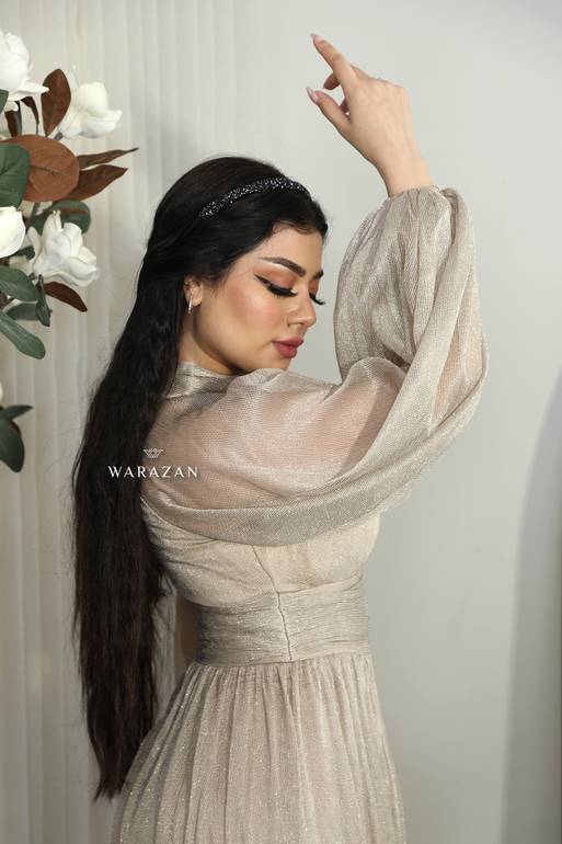 فستان سهرة ناعم بستايل فخم للمناسبات 