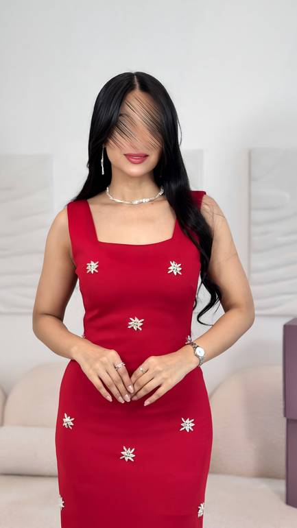 فستان ماسك بكرستال 