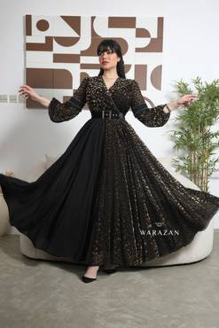 فستان ساتر راقي بتشجيرة نمري