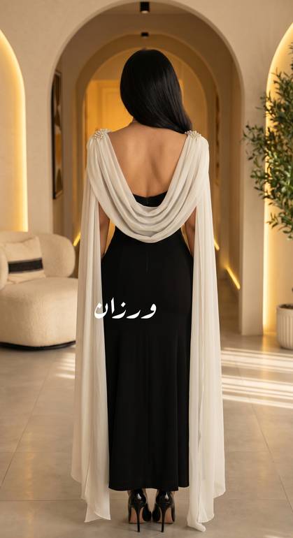 من فستان ماسك باكمام طويله 