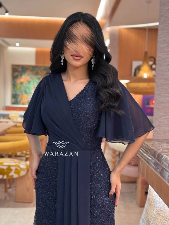 فستان سهره انيق بلمعه 