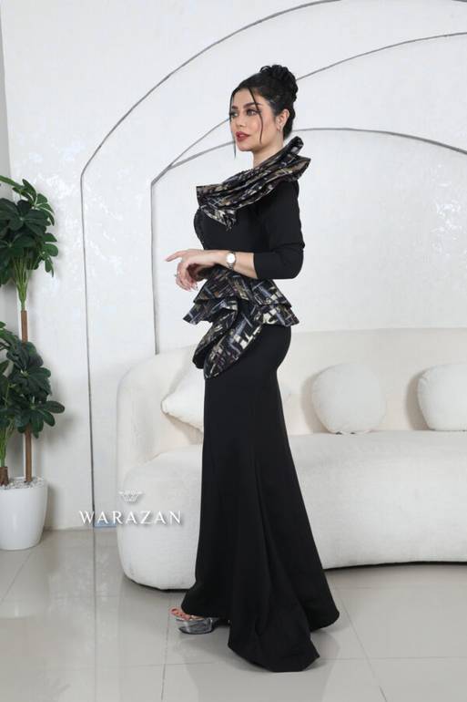 فستان ماسك مع جاكار بستايل مختلف