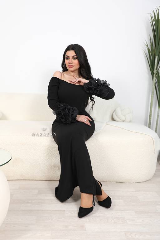 فستان سهرة طويل وناعم ماسك  