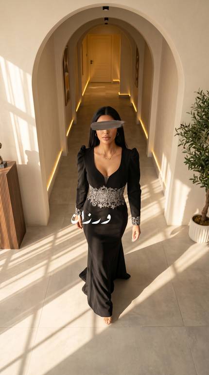 فستان كريب سراميك