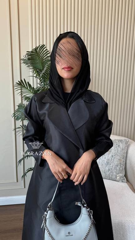 عباية رسمية سادة بقماش ميكادو تفتة