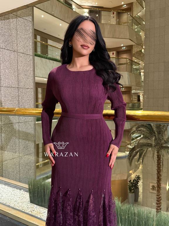 فستان ماسك استرتش بحزام من الخصر