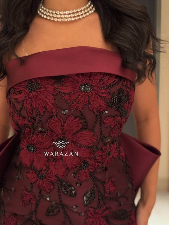 فساتين سهرة راقي للمناسبات الفخمة