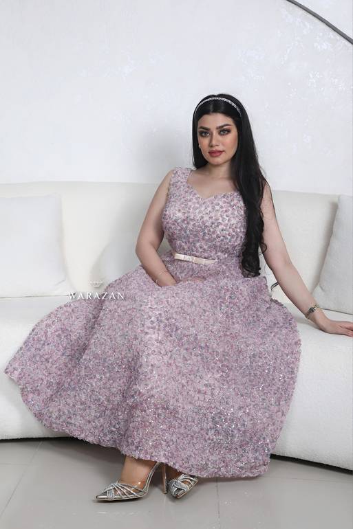 فستان مورد انيق للمناسبات 
