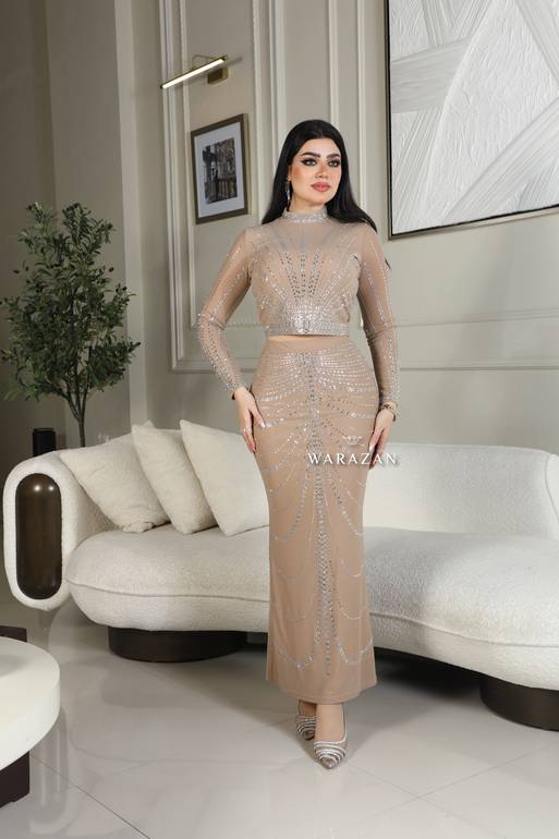 طقم ماسك بكرستال 