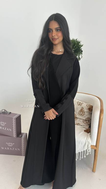  عباية كاجول بتدخيلة لون رمادي  