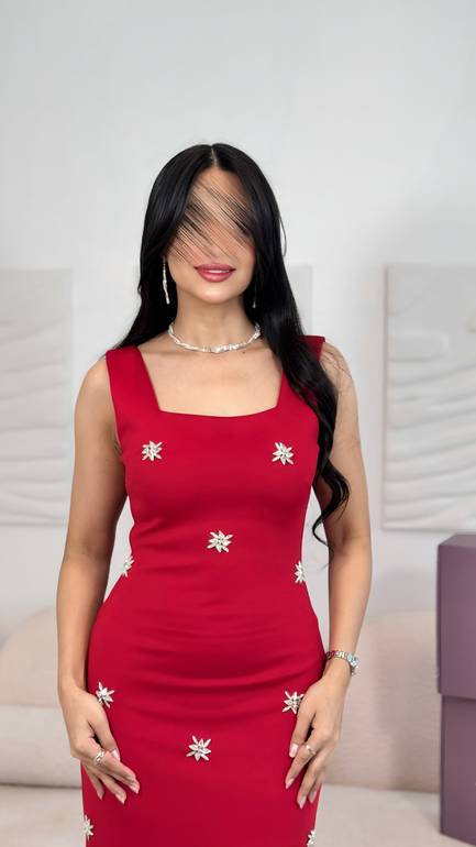 فستان ماسك بكرستال 