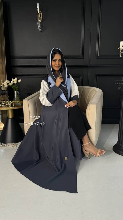 عباية كاجول رمادي بتدخيلة تيفاني 