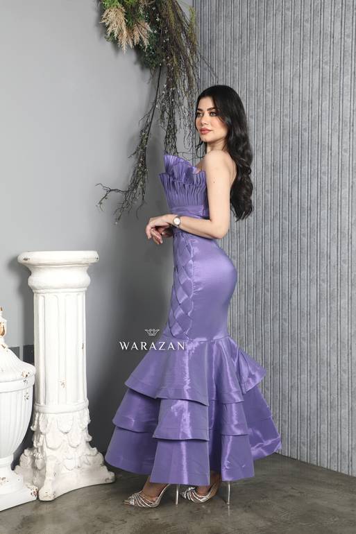 فستان سهرة طويل ماسك توب