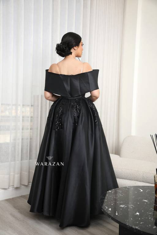 فستان سهره اسود مميز للمناسبات
