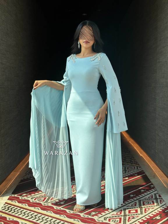 فستان سهره بقصة اكمام كسرات