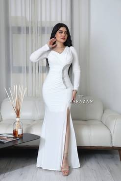 فستان سهرة ماسك انيق 