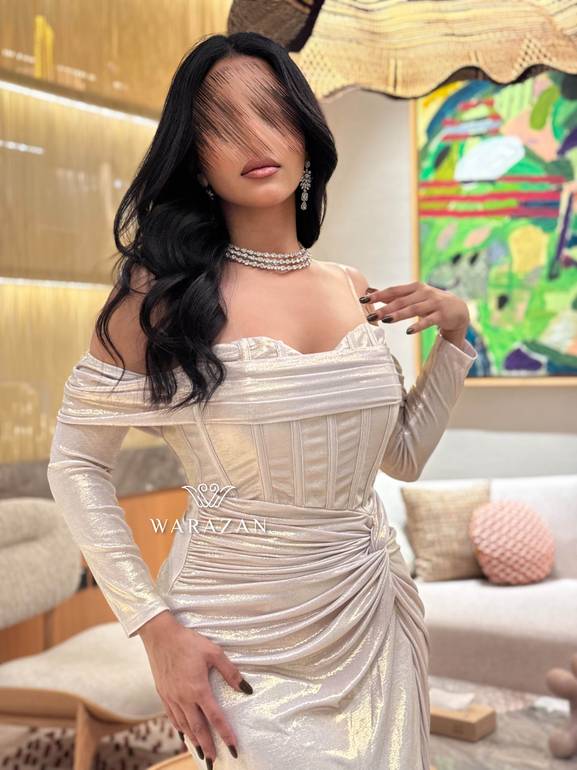 فستان سهره بتخصير من الخصر 