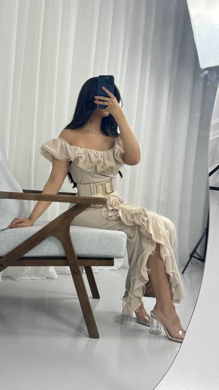 فستان سهرة ناعم  مخمل راقي للمناسبات والعيد والخطوبة