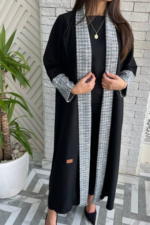 عباية شتويه انيقه بستايل السبعينات