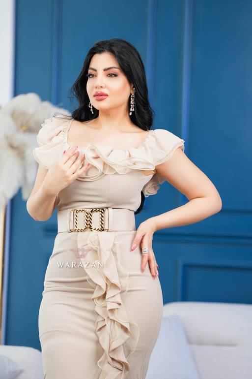 فستان سهرة ناعم  مخمل راقي للمناسبات والعيد والخطوبة