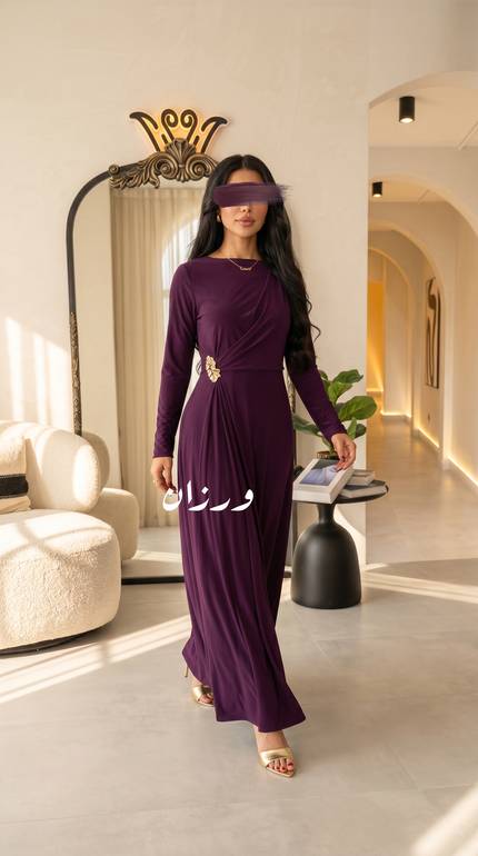 فستان سهرة ناعم 