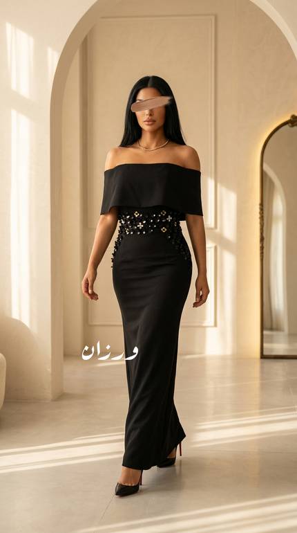 فستان سهرة بقصة توب 
