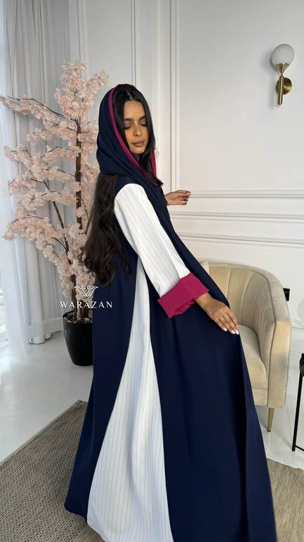  عباية كاجول بتدخيلة لون من الاكمام 