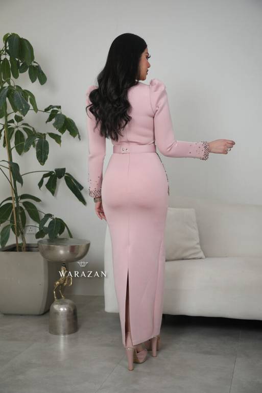 فستان سهره ماسك بتطريز خرز