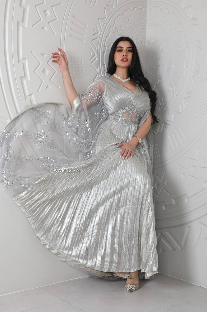 فستان سهره بتخصيره من الخصر 