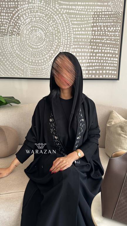 عباية عملية بشت مطرزة تطريز يدوي للعيد