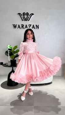 فستان بناتي منفوش