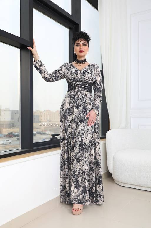 فستان للعيد بحبال من الخصر