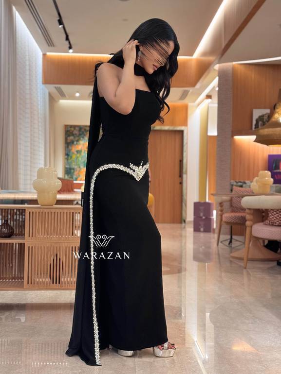 فستان سهره بكرستال و شال