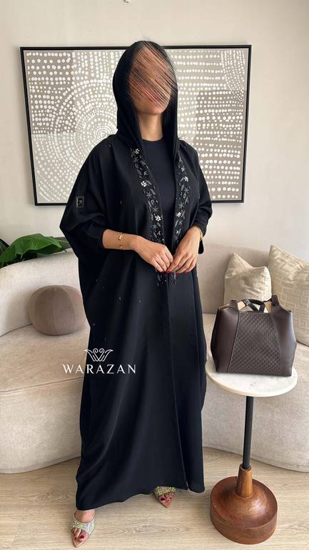 عباية عملية بشت مطرزة تطريز يدوي للعيد