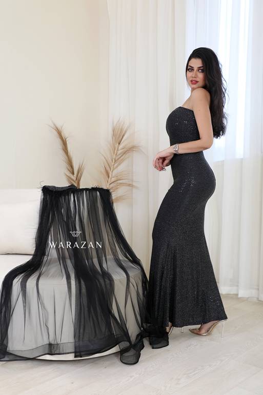 فستان نسائي أسود للمناسبات