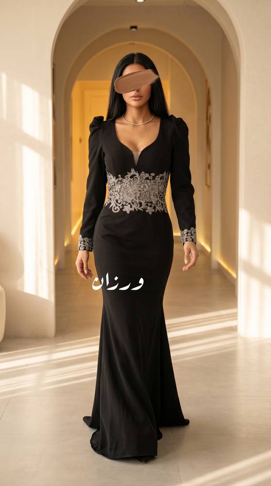 فستان كريب سراميك
