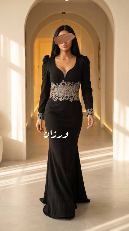 فستان كريب سراميك