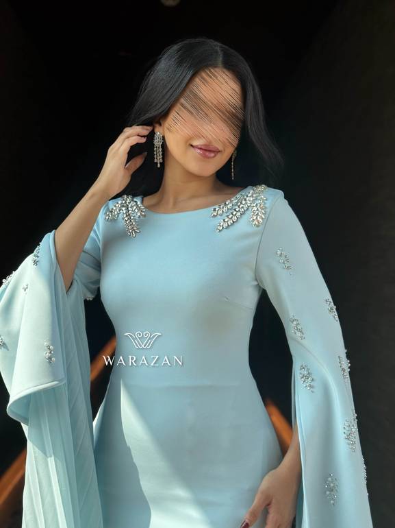 فستان سهره بقصة اكمام كسرات