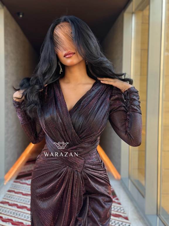 فستان سهره ماسك من الخصر 