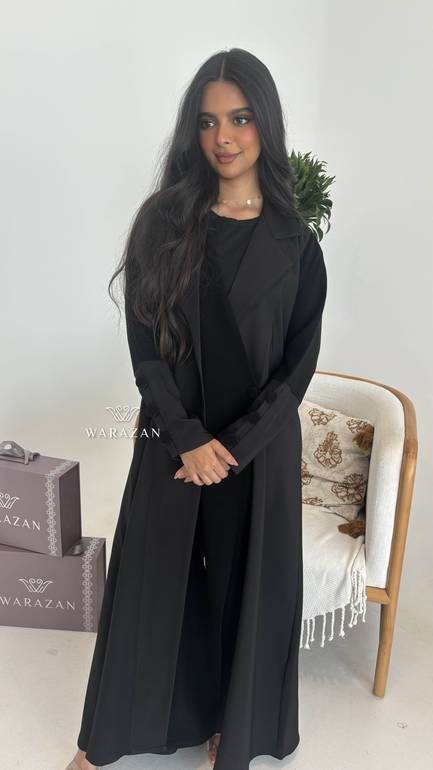  عباية كاجول بتدخيلة لون رمادي  