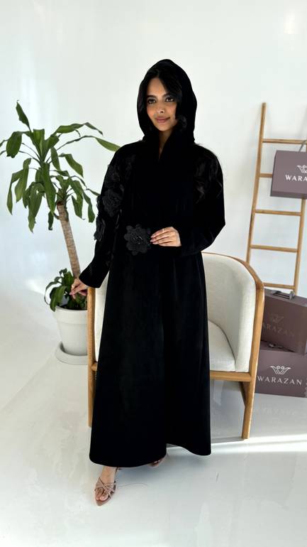 عباية شمواه مع ورود 