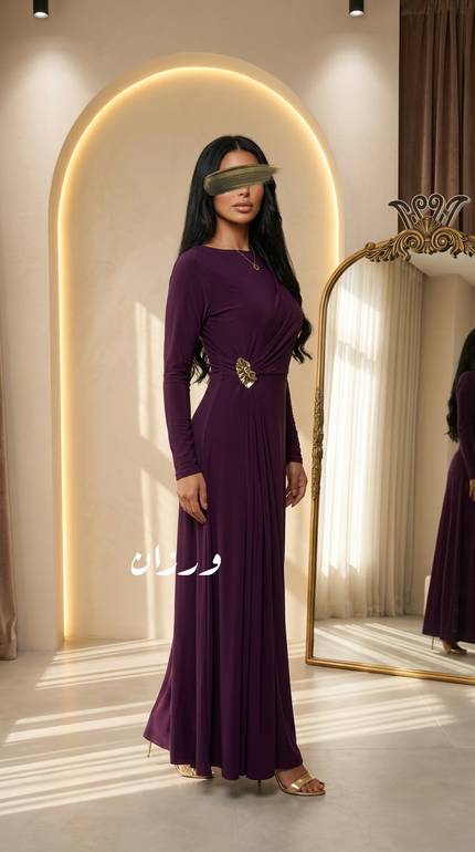 فستان سهرة ناعم 