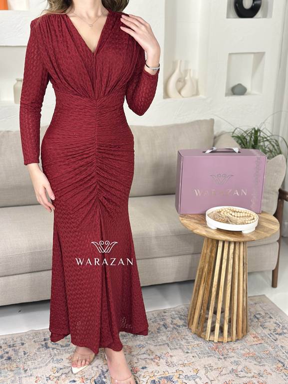 فستان ماسك باكمام طويله 