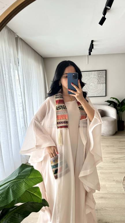 جلابية رمضانية قطعتين مع كلفة 