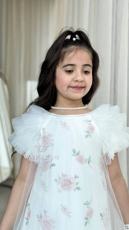 فستان بناتي انيق للعيد والمناسبات