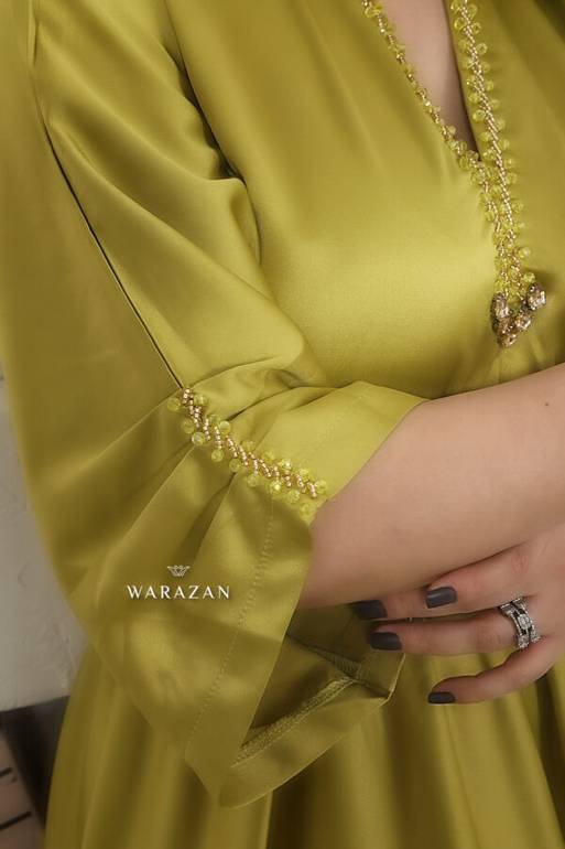 فستان ناعم دبل كلوش بتطريز