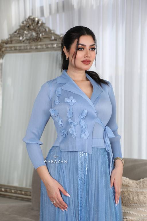 فستان بتدخيلة ورود 