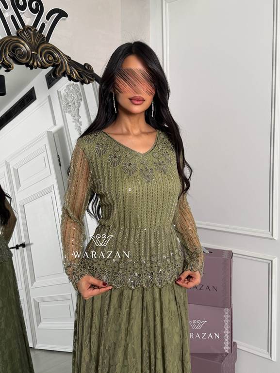 فستان سهره ملكي دانتيل 
