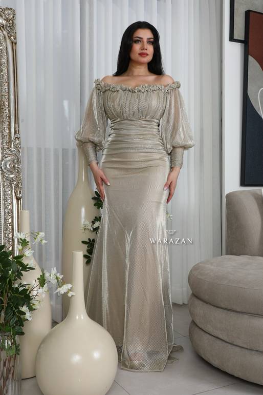 فستان سهرة ناعم ستايل راقي