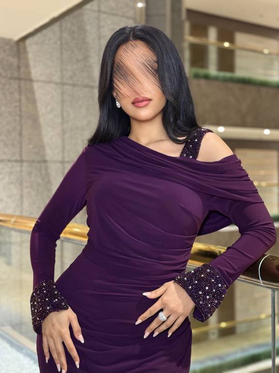 فستان سهرة ناعم ماسك للمناسبات 